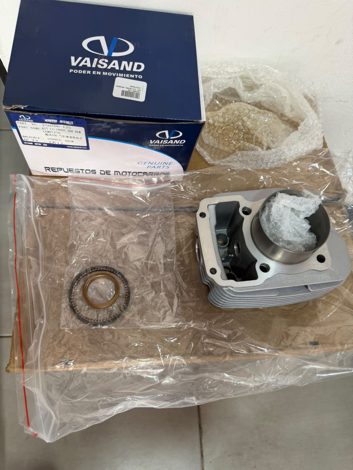 Kit Cilindro Completo 200 Vaisand/Akt